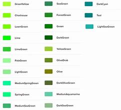 Bahasa Inggrisnya Warna Hijau Apa